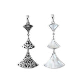 AP-6269-MOP Sterling Silver Pendant With Mother of Pearl Jewelry Bali Designs Inc
